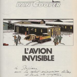 DAN COOPER - (T.36) L'AVION INVISIBLE-Avec Dessin Dédicacé E.O.1987 – Image 3