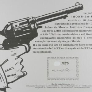 LUCKY LUKE-PORT-FOLIO "HORS-LA-LOI" 275 ex. 1999 – Image 2
