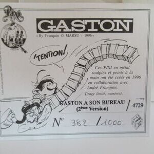 GASTON LAGAFFE-PIXI n°4729-GASTON A SON BUREAU(2ème version)1000 ex. – Image 3