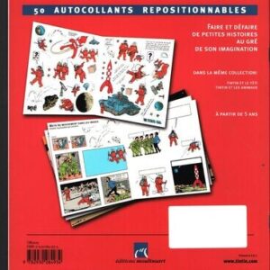 TINTIN-TINTIN DANS L'ESPACE- AUTOCOLLANTS 2002 – Image 2