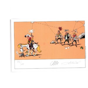 LUCKY LUKE-(T.N01) LA BELLE PROVINCE T.T. 499 ex.- AVEC DESSIN DÉDICACÉ 2004 – Image 4