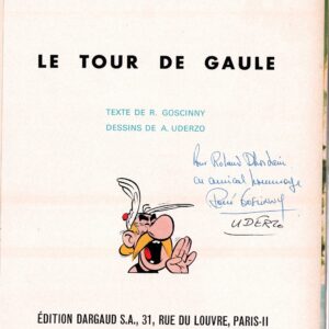 ASTÉRIX-(5) LE TOUR DE GAULE D'ASTÉRIX- Avec DÉDICACES auteurs E.O.1965 – Image 2