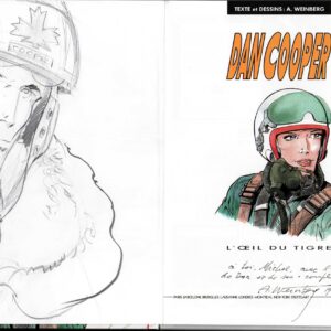 DAN COOPER- (41) L'OEIL DU TIGRE- AVEC DESSIN DÉDICACÉ E.0. 1992 – Image 2