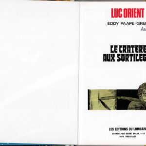 LUC ORIENT-(T.07) LE CTRATÈRE AUX SORTILÈGES- AVEC MARQUE-PAGE ORIGINAL E.O.1974 – Image 3