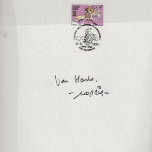 LUCKY LUKE-(T.N29) DE PONY EXPRESS-AVEC DÉDICACE + Timbre E.O.1988 – Image 2