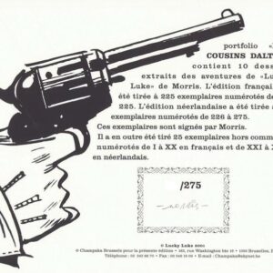 LUCKY LUKE-PORT-FOLIO "LES COUSINS DALTON" 275 ex.1999 – Image 2