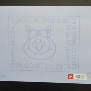 CHAT (LE) - PLAQUETTE TIMBRE 1er JOUR CROIX ROUGE 2008 – Image 5