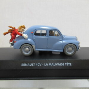 VOITURES 1/43 : SPIROU - (10) RENAULT 4CV - LA MAUVAISE TÊTE – Image 1
