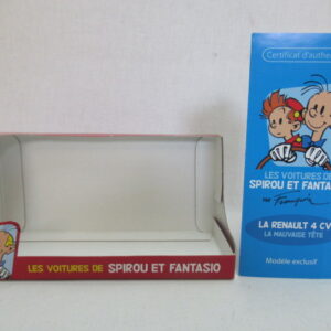 VOITURES 1/43 : SPIROU - (10) RENAULT 4CV - LA MAUVAISE TÊTE – Image 6